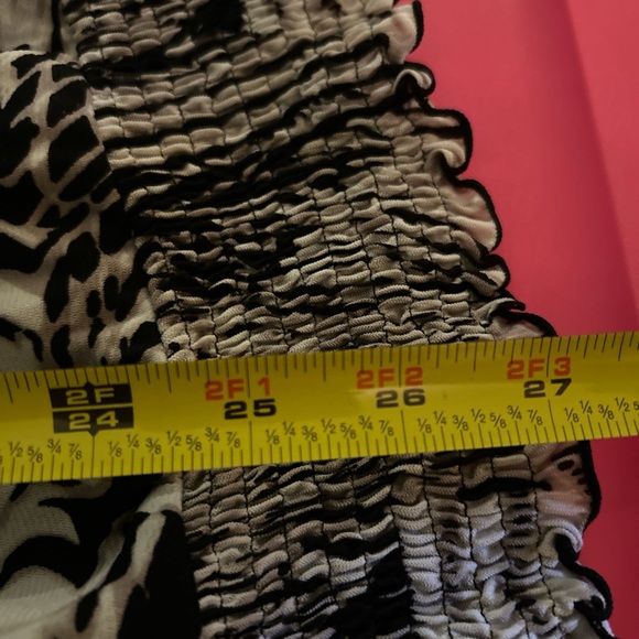 Style & Co. Black and White Ruffled Blouse - Picture 5 of 5